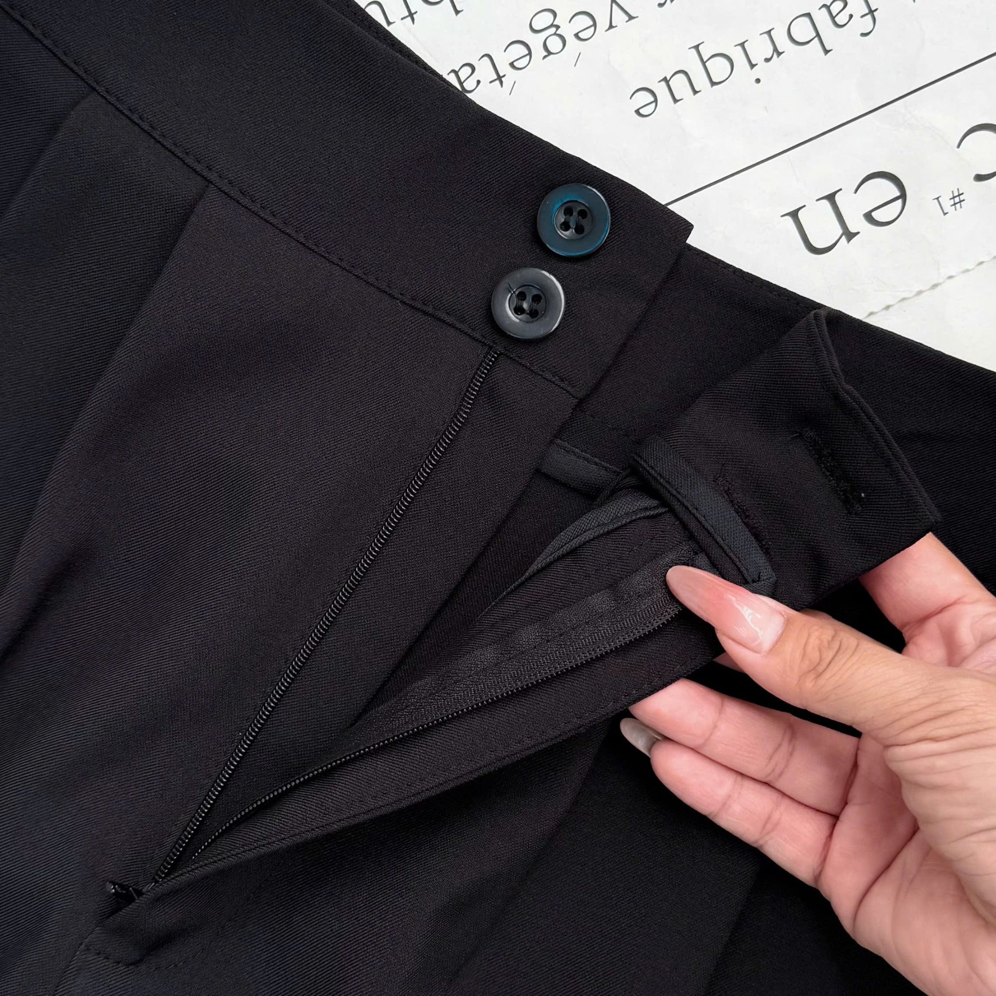 Quần Dài Bố Gân Hàn Quốc Phù Hợp Đi Làm Thiết Kế TuTu Store Dành Cho Nữ - Mã Q128