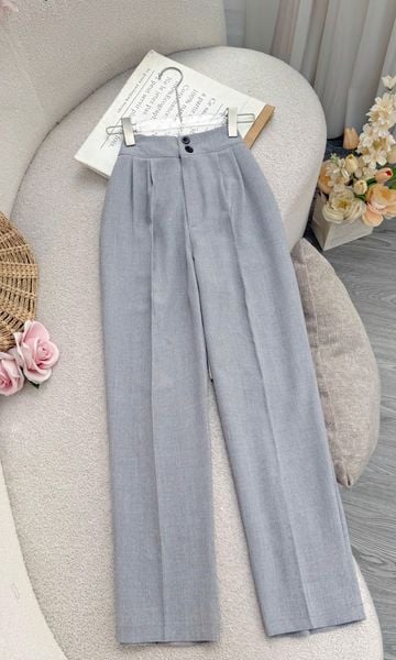 Quần Dài Bố Gân Hàn Quốc Phù Hợp Đi Làm Thiết Kế TuTu Store Dành Cho Nữ - Mã Q128