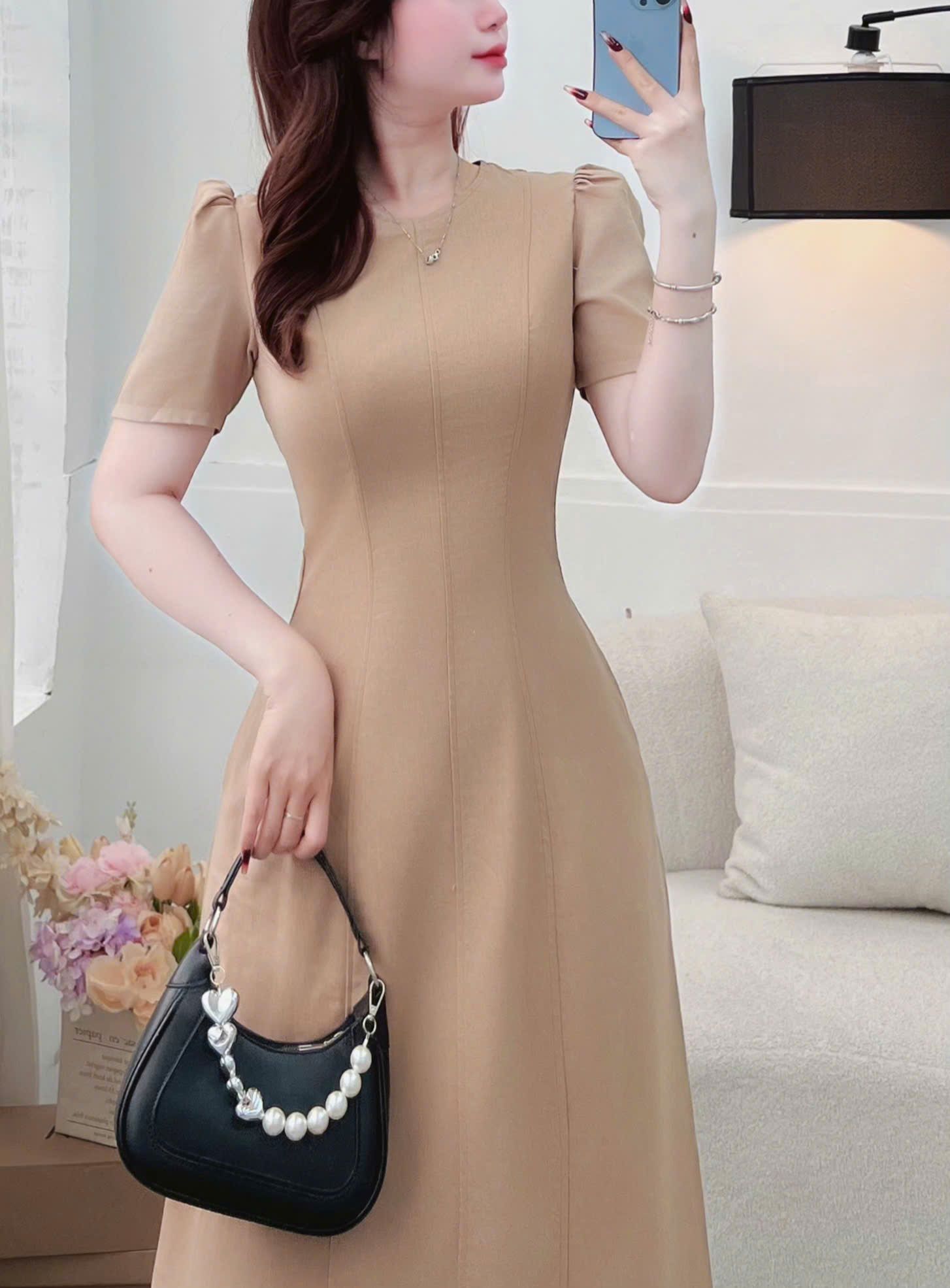 Đầm Dáng Dài Đi Tiệc Đơn Giản Nhẹ Nhàng Thiết Kế TuTu Store - Mã D510