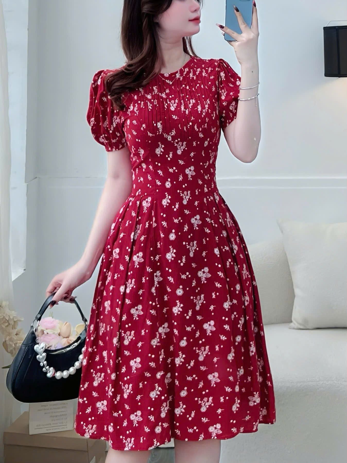 Đầm Hoa Xinh Thiết Kế TutuStore - Mã D570