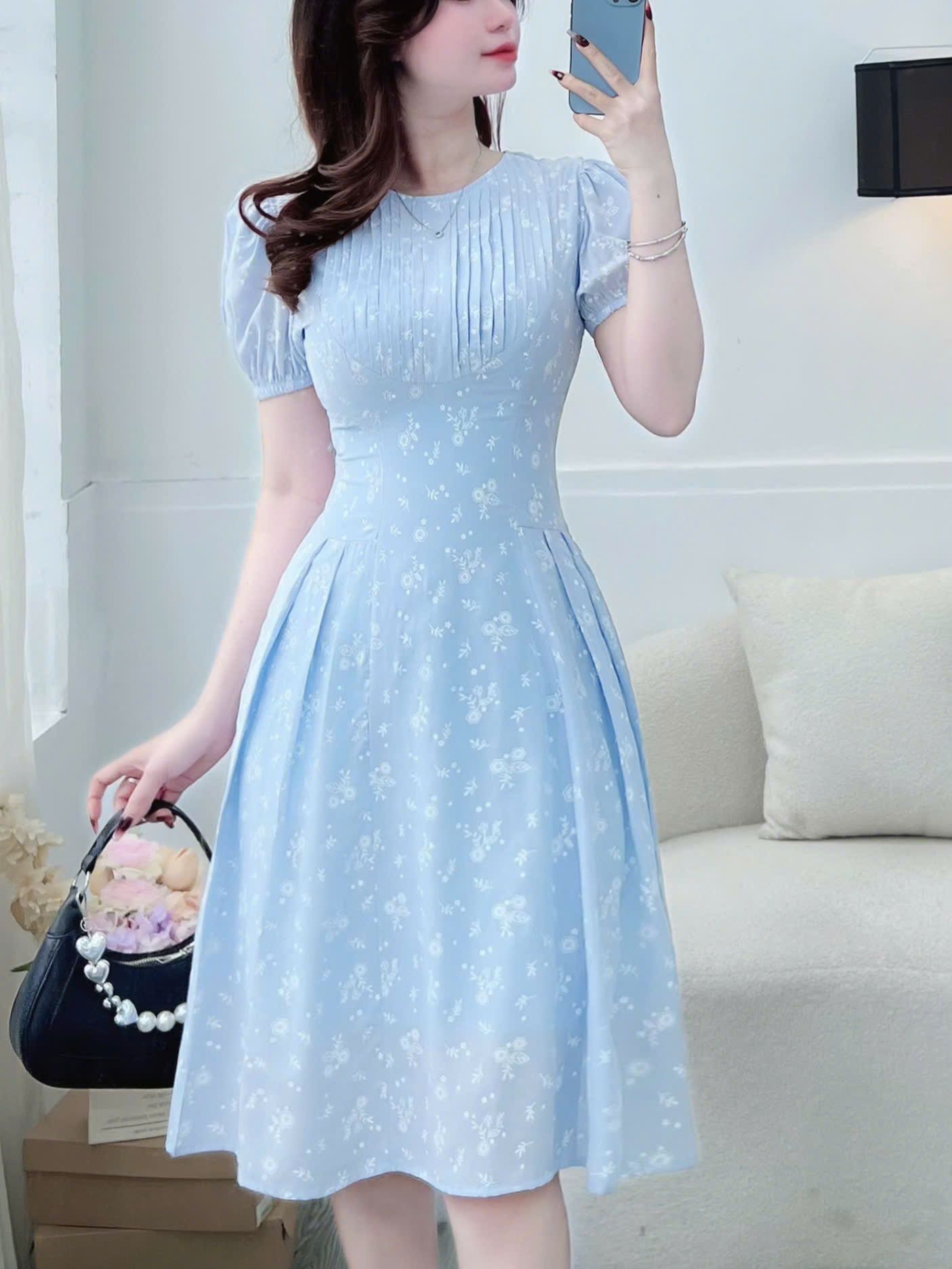 Đầm Hoa Xinh Thiết Kế TutuStore - Mã D570