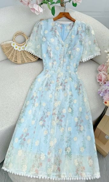 Đầm Kate Thêu Thiết Kế TuTu Store Phù Hợp Đi Chơi Dành Cho Nữ - Mã D1274