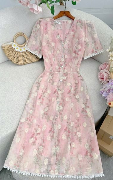 Đầm Kate Thêu Thiết Kế TuTu Store Phù Hợp Đi Chơi Dành Cho Nữ - Mã D1274