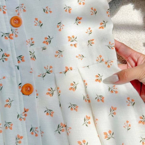 Đầm Linen Gân Thiết Kế TuTu Store Phù Hợp Đi Chơi Dành Cho Nữ - Mã D1290