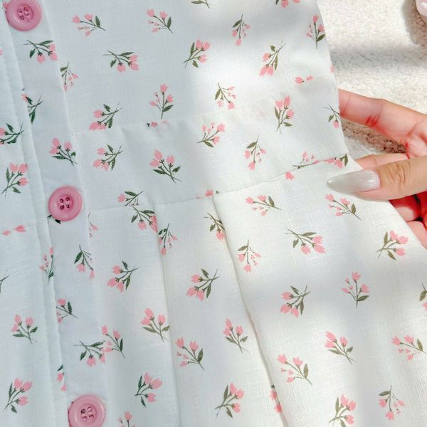 Đầm Linen Gân Thiết Kế TuTu Store Phù Hợp Đi Chơi Dành Cho Nữ - Mã D1290