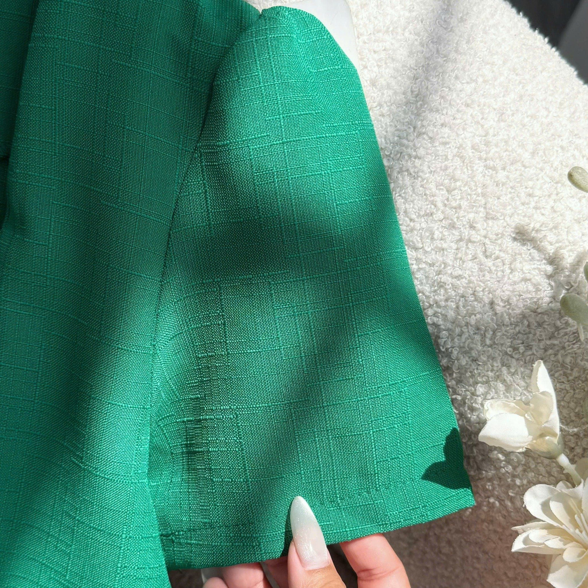 Đầm Linen Gân Thiết Kế TuTu Store Phù Hợp Đi Làm Dành Cho Nữ - Mã D1268