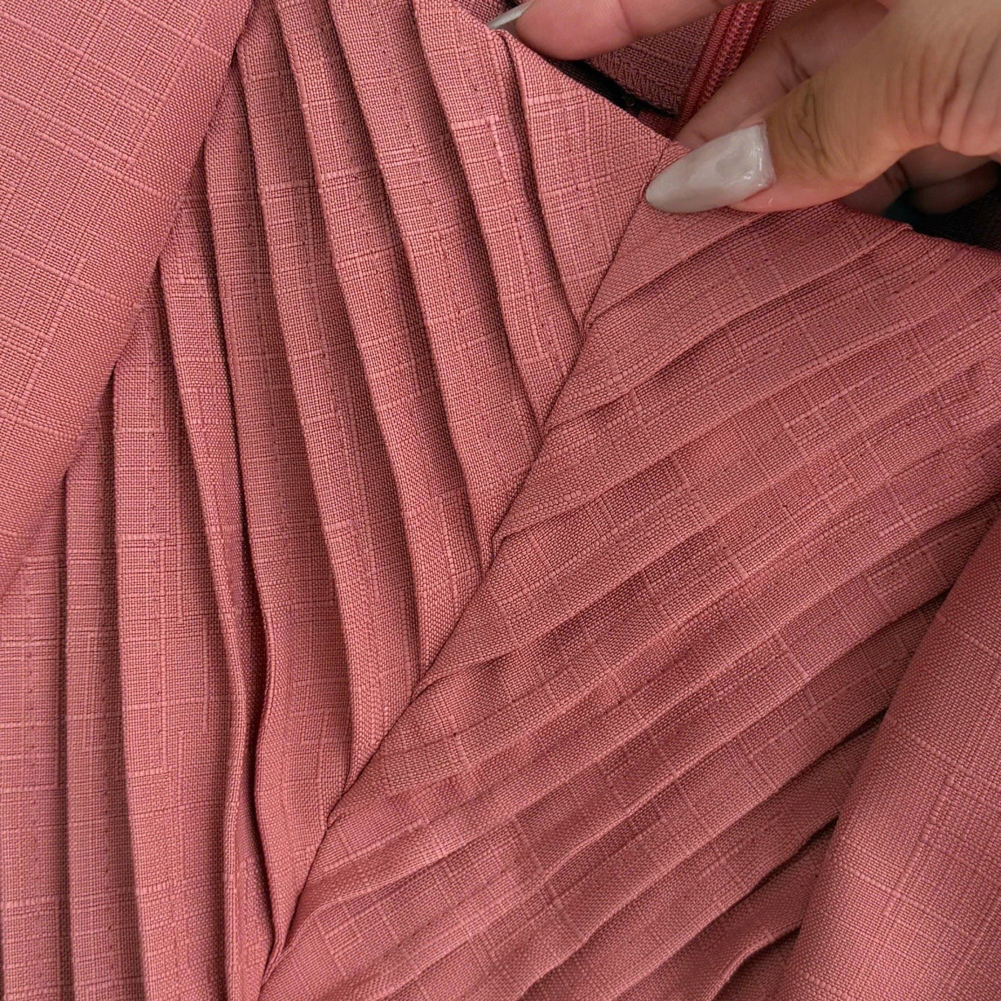 Đầm Linen Gân Thiết Kế TuTu Store Phù Hợp Đi Làm Dành Cho Nữ - Mã D1268