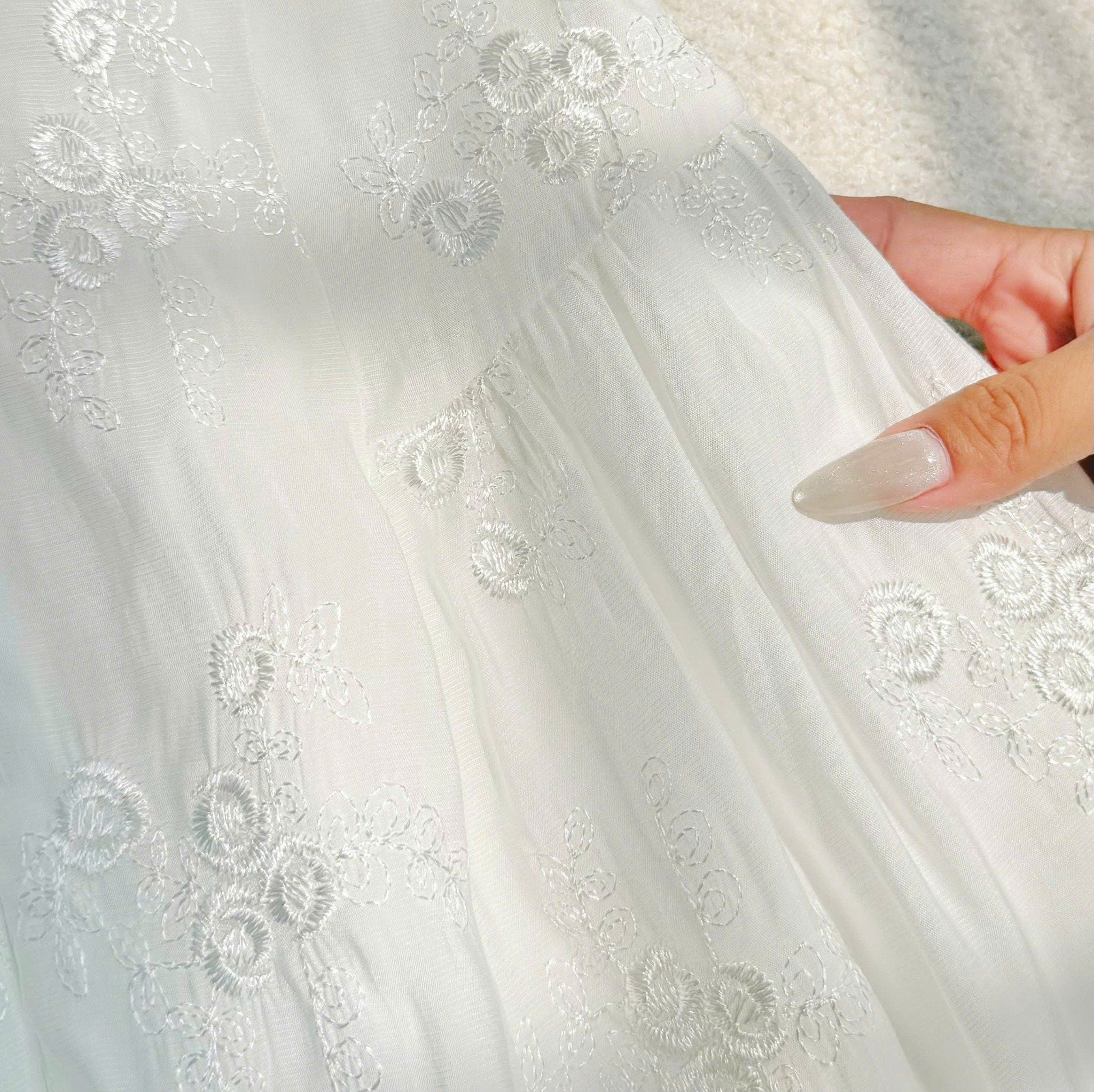 Đầm Tơ Linen Thiết Kế TuTu Store Phù Hợp Đi Chơi Dành Cho Nữ - Mã D1294