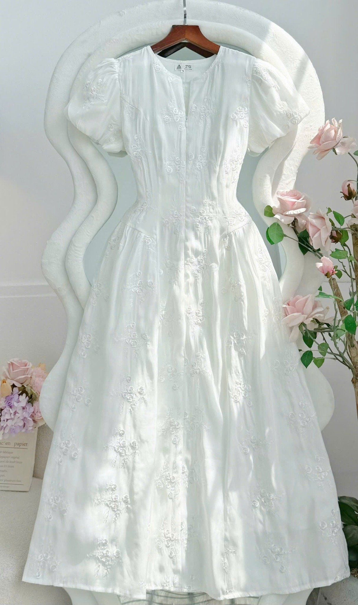 Đầm Tơ Linen Thiết Kế TuTu Store Phù Hợp Đi Chơi Dành Cho Nữ - Mã D1294