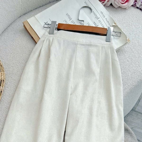 Quần Linen Cotton Thiết Kế TuTu Store Phù Hợp Đi Làm Dành Cho Nữ - Mã QS612