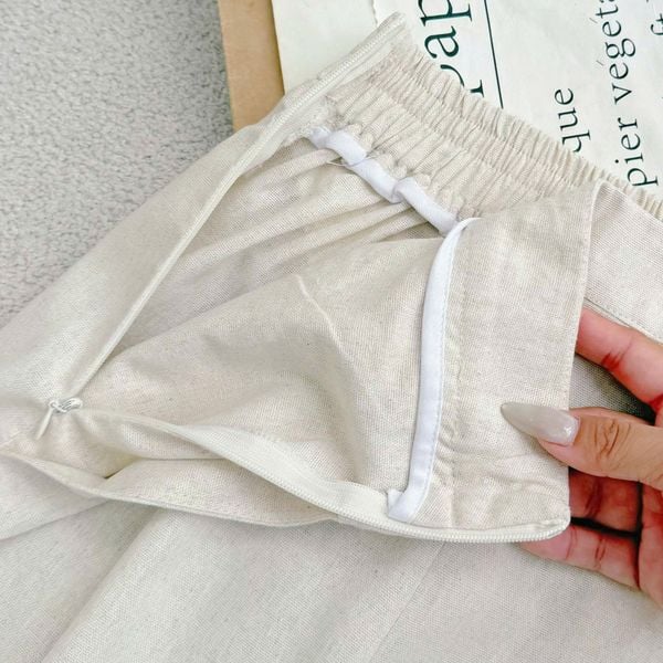 Quần Linen Cotton Thiết Kế TuTu Store Phù Hợp Đi Làm Dành Cho Nữ - Mã QS612