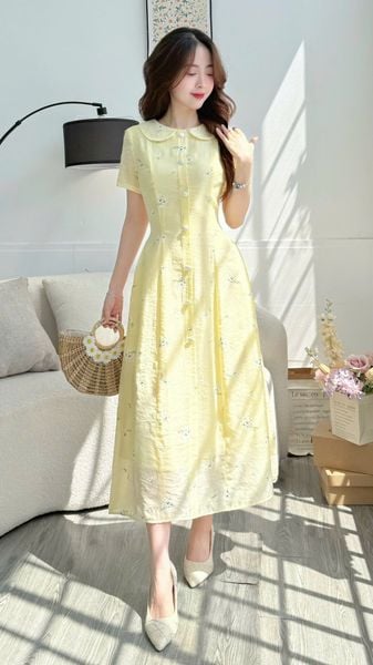 Đầm Tơ Linen Thiết Kế TuTu Store Phù Hợp Đi Chơi Dành Cho Nữ - Mã D1301