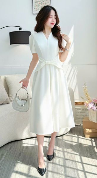 Đầm Cotton Hàn Thiết Kế TuTu Store Phù Hợp Đi Làm Dành Cho Nữ - Mã D1302