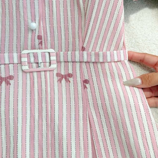 Đầm Linen Gân Thiết Kế TuTu Store Phù Hợp Đi Chơi Dành Cho Nữ - Mã D1281