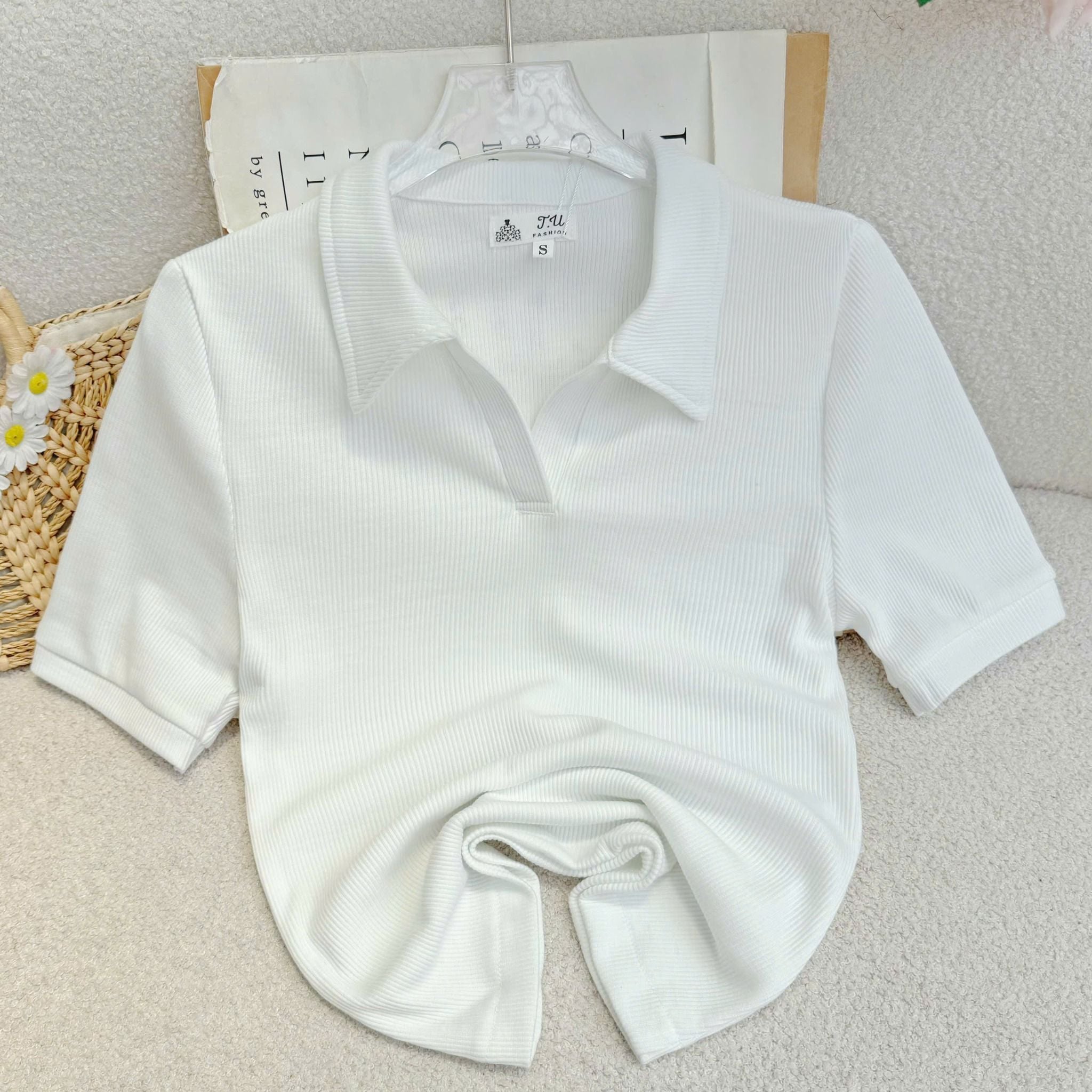 Áo Thun Sọc Ý Thiết Kế TuTu Store Phù Hợp Đi Làm Dành Cho Nữ - Mã AS613