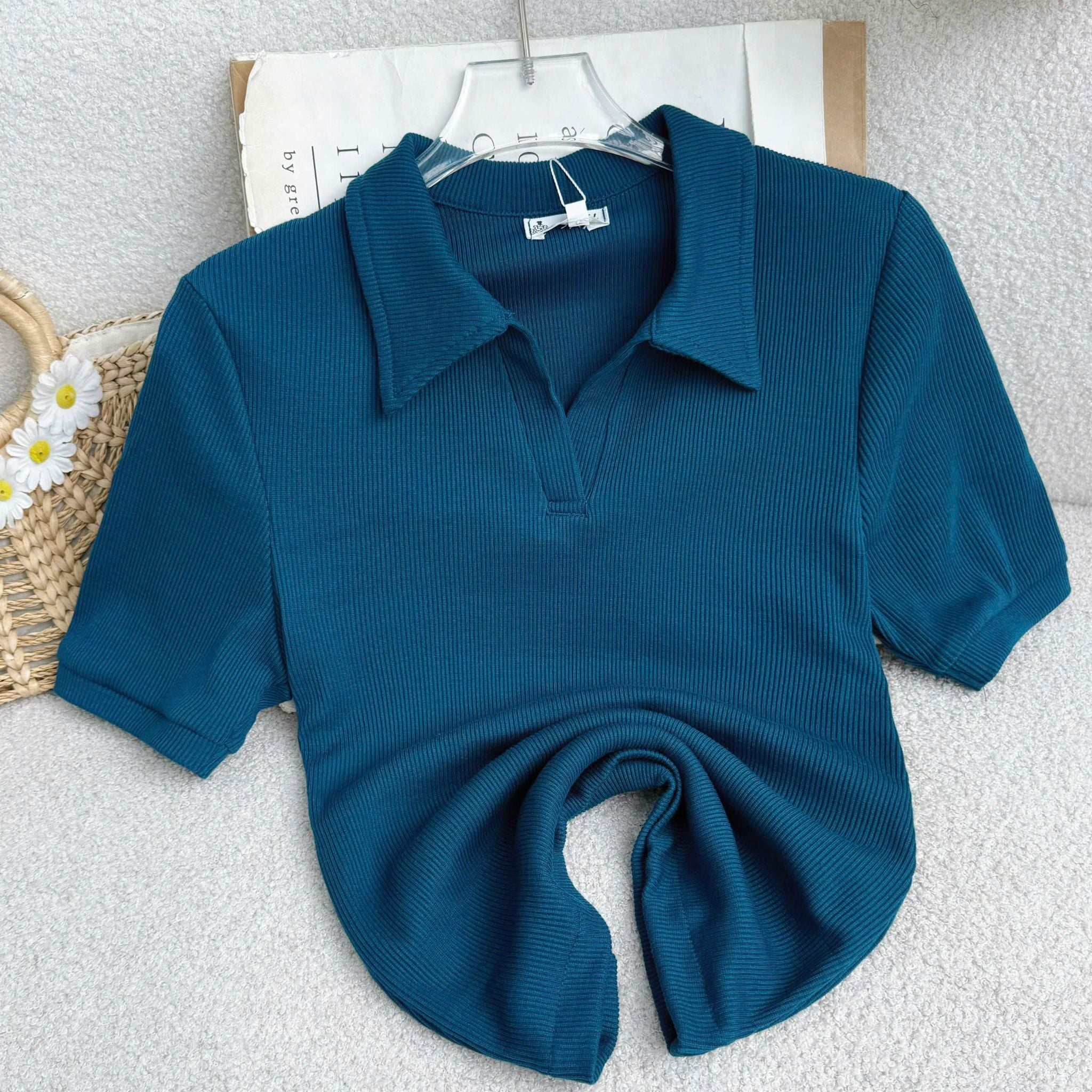 Áo Thun Sọc Ý Thiết Kế TuTu Store Phù Hợp Đi Làm Dành Cho Nữ - Mã AS613