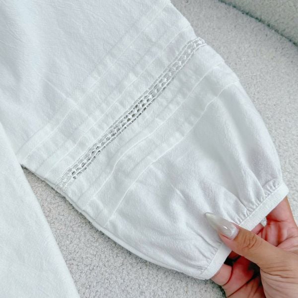 Áo Cotton Bột Thiết Kế TuTu Store Phù Hợp Đi Làm Dành Cho Nữ - Mã AS614