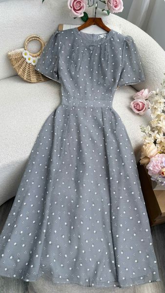 Đầm Tơ Nén Thiết Kế TuTu Store Phù Hợp Đi Chơi Dành Cho Nữ - Mã D1308