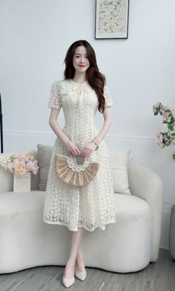 Đầm Ren Cotton Thiết Kế TuTu Store Phù Hợp Đi Chơi Dành Cho Nữ - Mã D1312
