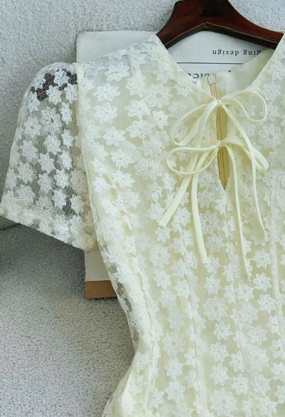 Đầm Ren Cotton Thiết Kế TuTu Store Phù Hợp Đi Chơi Dành Cho Nữ - Mã D1312