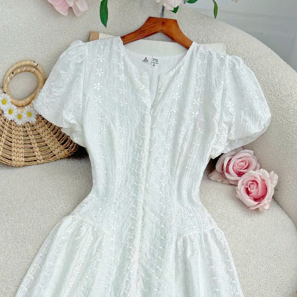 Đầm Tơ Thêu Thiết Kế TuTu Store Phù Hợp Đi Làm Dành Cho Nữ - Mã D1320