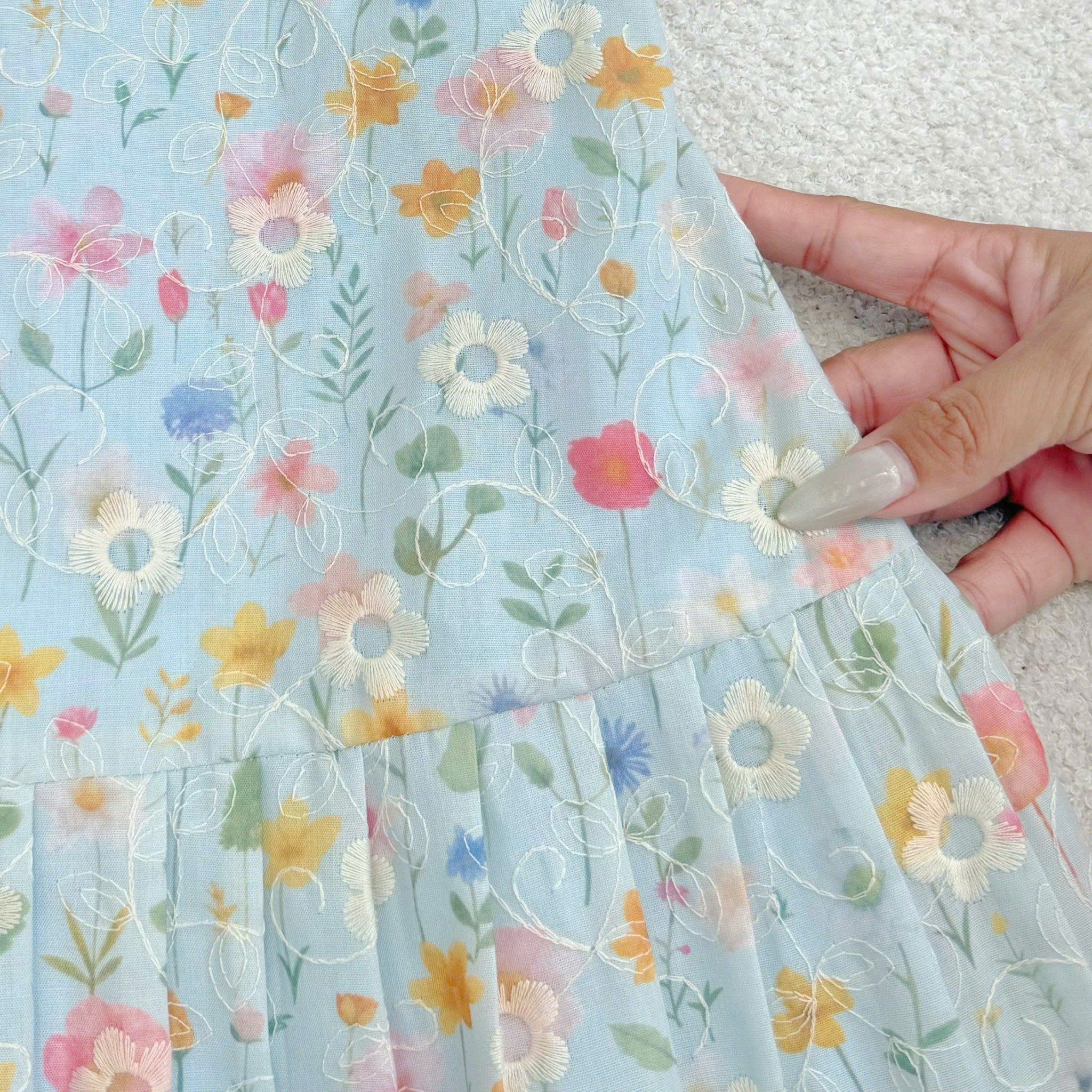 Đầm Kate Thêu Thiết Kế TuTu Store Phù Hợp Đi Chơi Dành Cho Nữ - Mã D1322