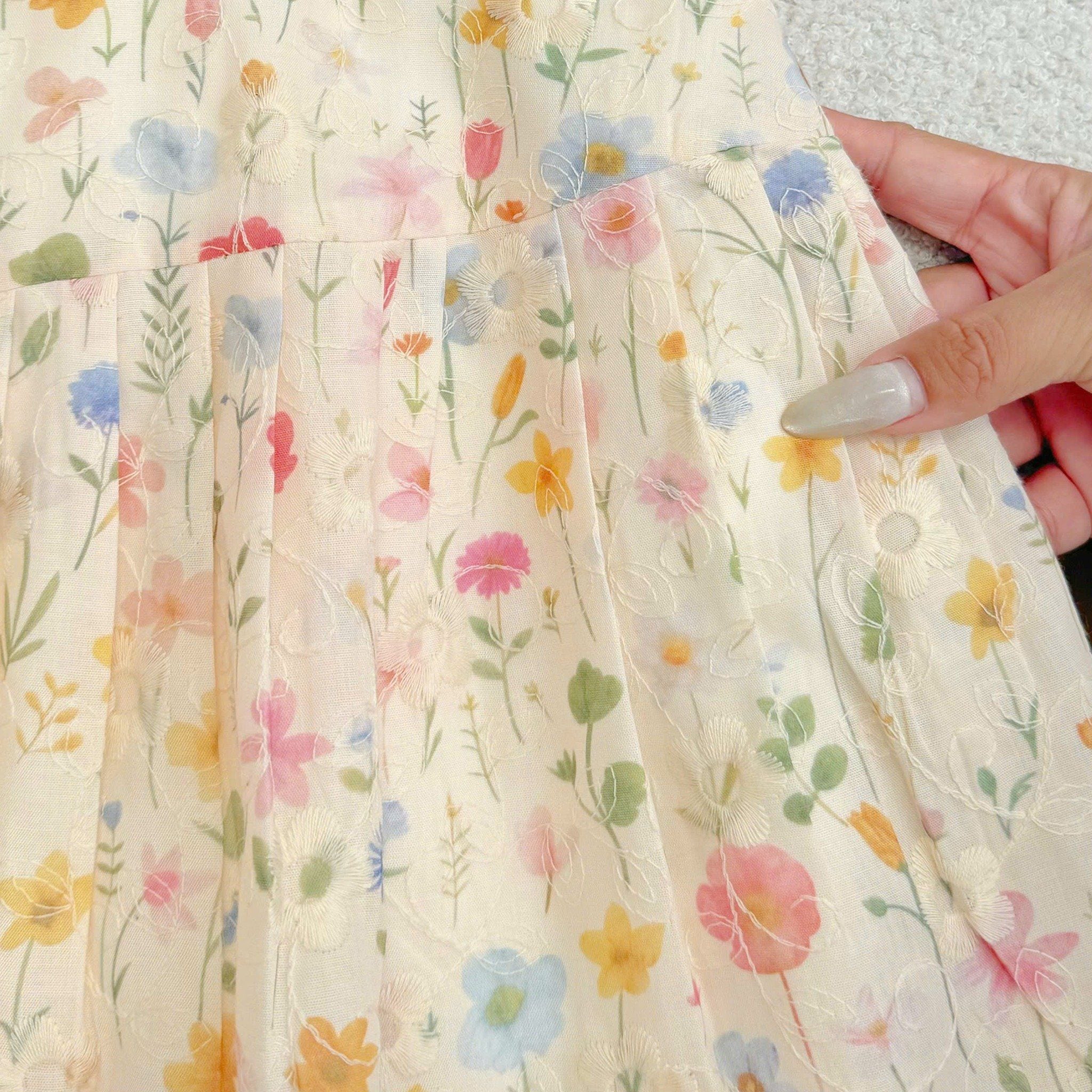 Đầm Kate Thêu Thiết Kế TuTu Store Phù Hợp Đi Chơi Dành Cho Nữ - Mã D1322