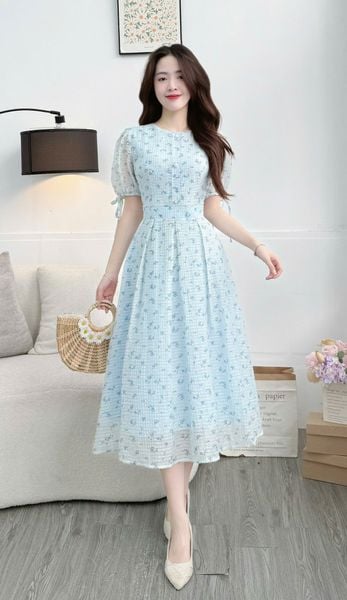Đầm Tơ Linen Thiết Kế TuTu Store Phù Hợp Đi Chơi Dành Cho Nữ - Mã D1311