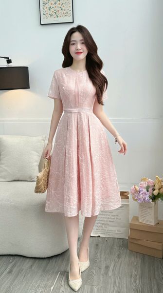 Đầm Tơ Gân Thiết Kế TuTu Store Phù Hợp Đi Làm Dành Cho Nữ - Mã D1334