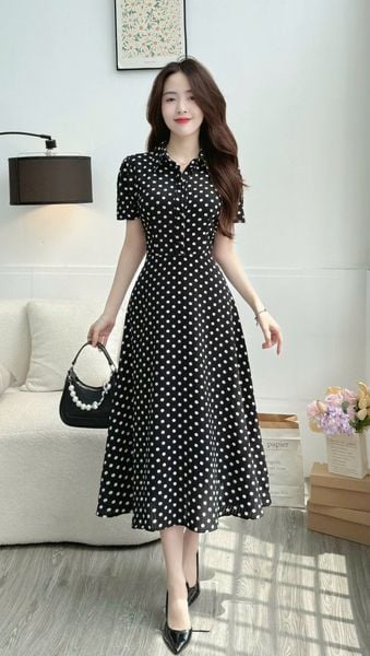 Đầm Xốp Thái Thiết Kế TuTu Store Phù Hợp Đi Làm Dành Cho Nữ - Mã D1307