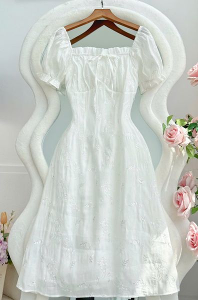 Đầm Tơ Thêu Thiết Kế TuTu Store Phù Hợp Đi Chơi Dành Cho Nữ - Mã D1343