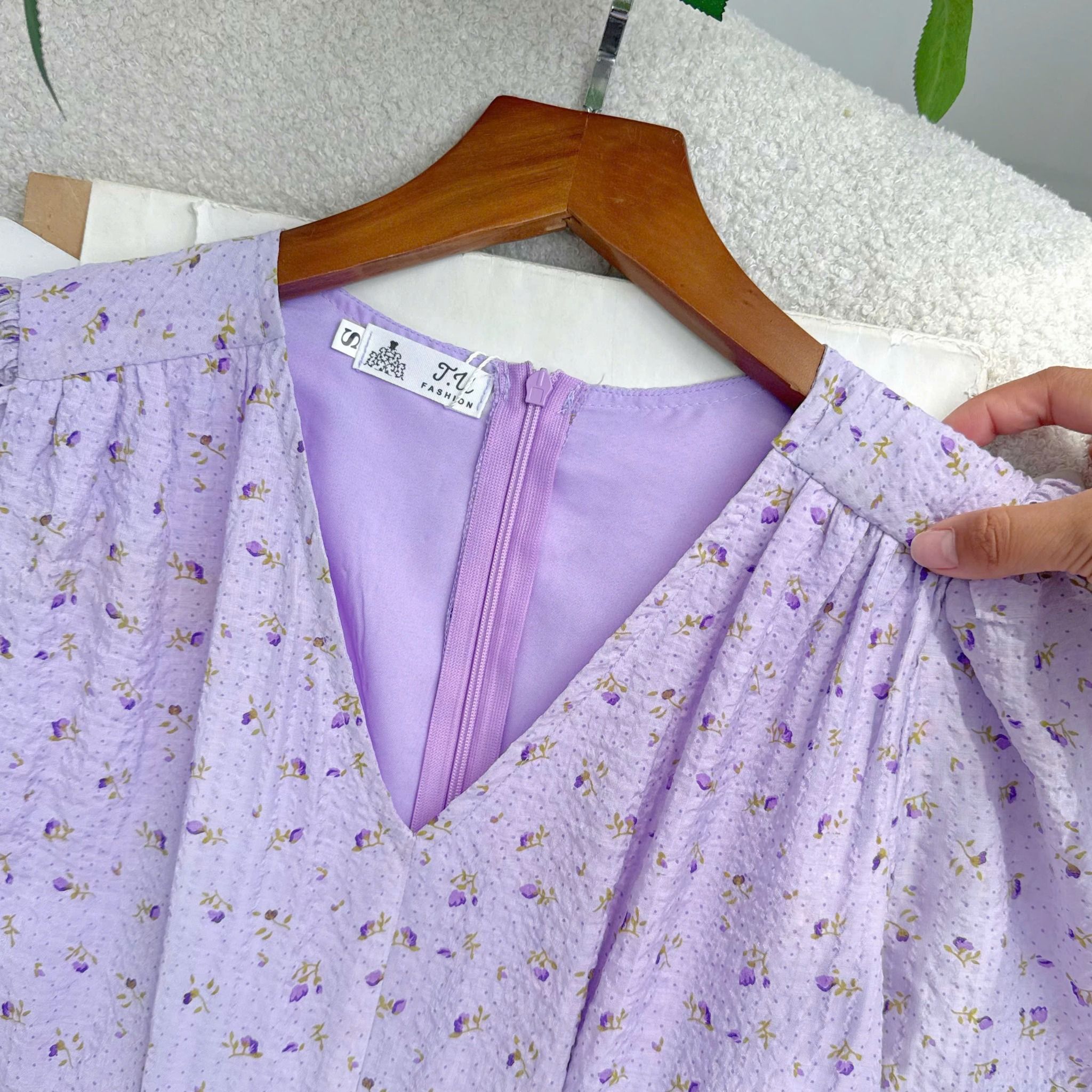 Đầm Voan Hạt Thiết Kế TuTu Store Phù Hợp Đi Làm Dành Cho Nữ - Mã D1341