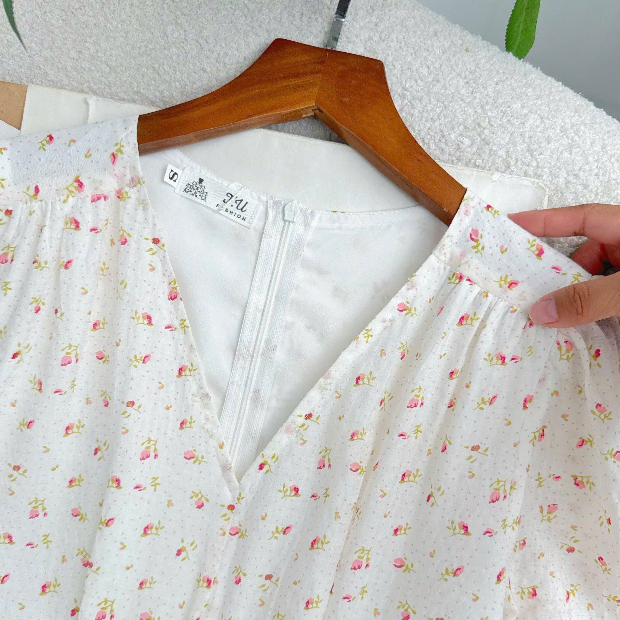 Đầm Voan Hạt Thiết Kế TuTu Store Phù Hợp Đi Làm Dành Cho Nữ - Mã D1341