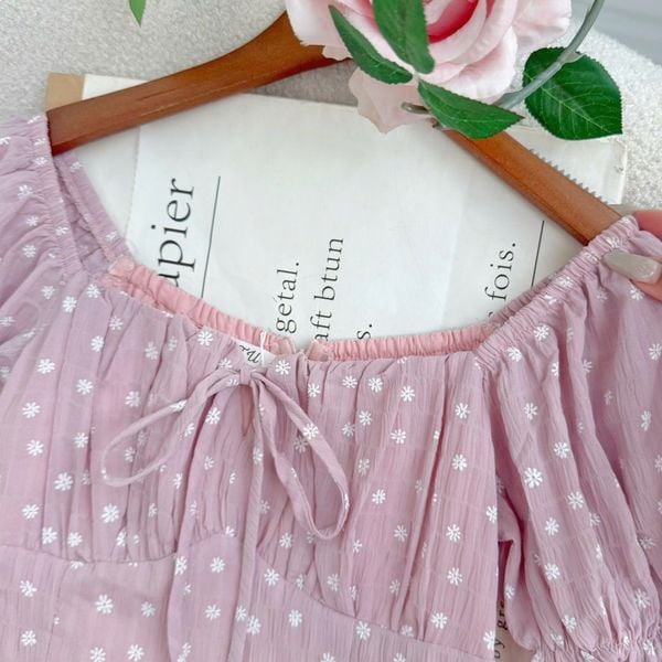 Đầm Voan Caro Thiết Kế TuTu Store Phù Hợp Đi Làm Dành Cho Nữ - Mã D1303