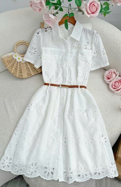 Đầm Kate Thêu Thiết Kế TuTu Store Phù Hợp Đi Chơi Dành Cho Nữ - Mã D1314