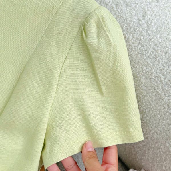 Đầm Linen Cotton Thiết Kế TuTu Store Phù Hợp Đi Làm Dành Cho Nữ - Mã D1337