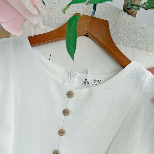 Đầm Linen Cotton Thiết Kế TuTu Store Phù Hợp Đi Làm Dành Cho Nữ - Mã D1337