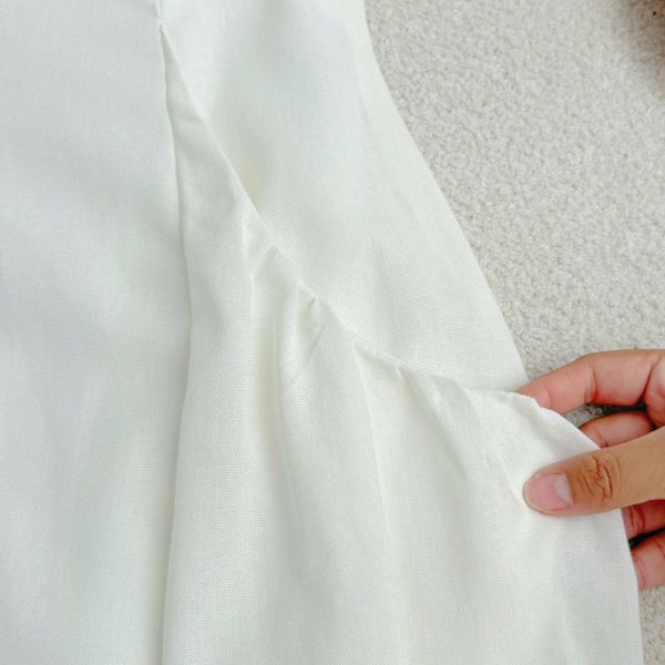 Đầm Linen Cotton Thiết Kế TuTu Store Phù Hợp Đi Làm Dành Cho Nữ - Mã D1337