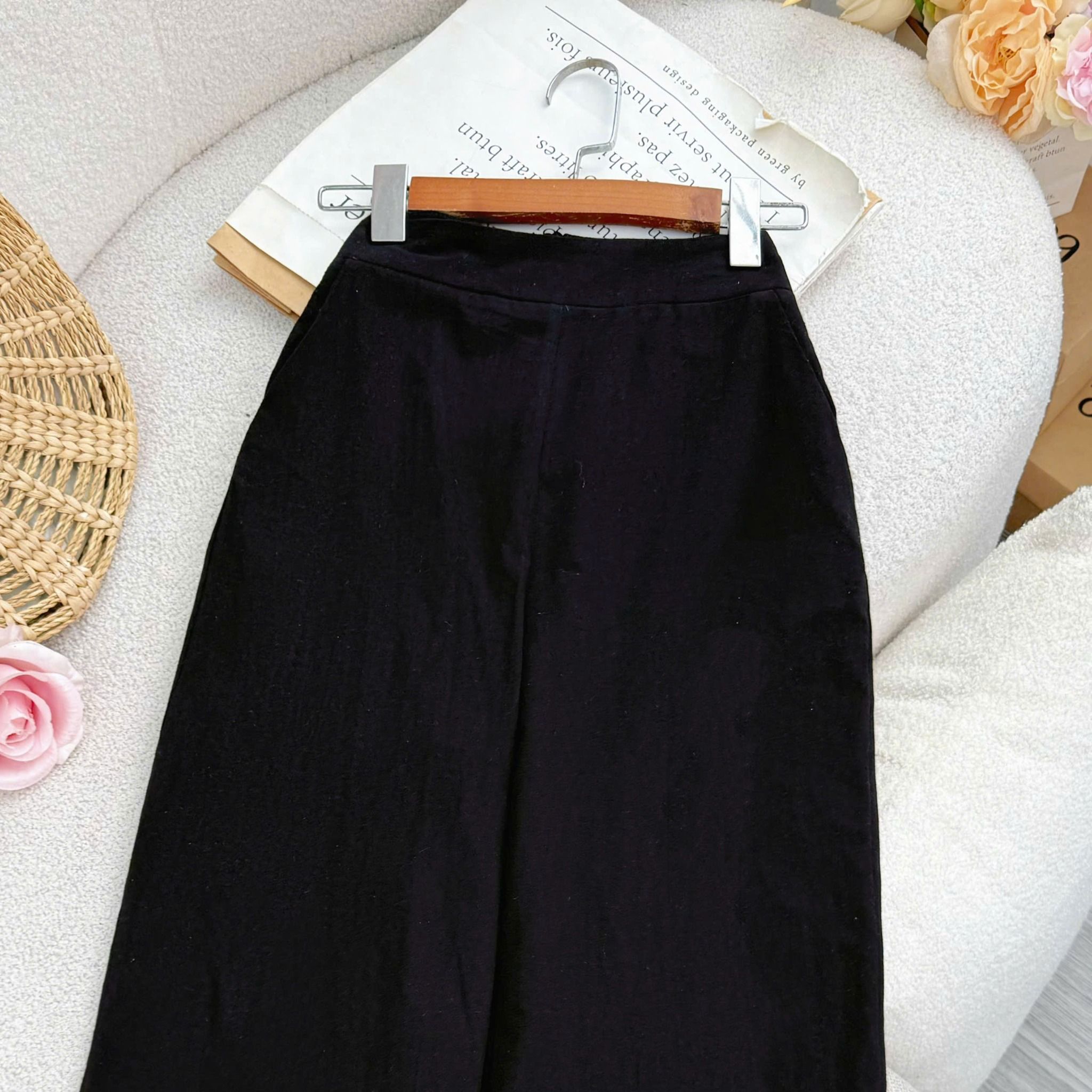 Quần Cotton Bột Thiết Kế TuTu Store Phù Hợp Đi Làm Dành Cho Nữ - Mã QS616