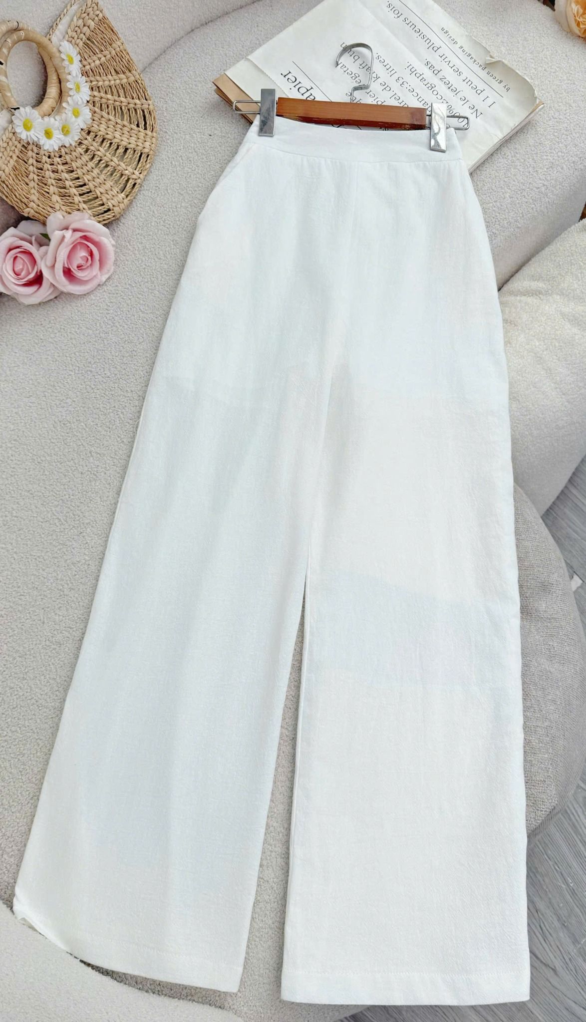 Quần Cotton Bột Thiết Kế TuTu Store Phù Hợp Đi Làm Dành Cho Nữ - Mã QS616