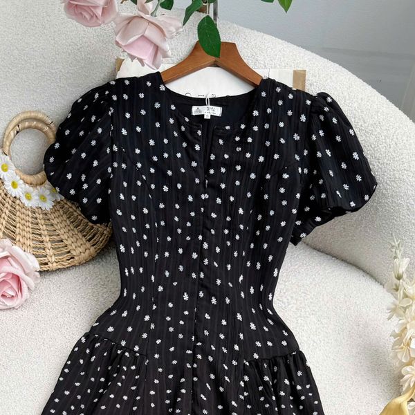 Đầm Voan Caro Thiết Kế TuTu Store Phù Hợp Đi Chơi Dành Cho Nữ - Mã D1336