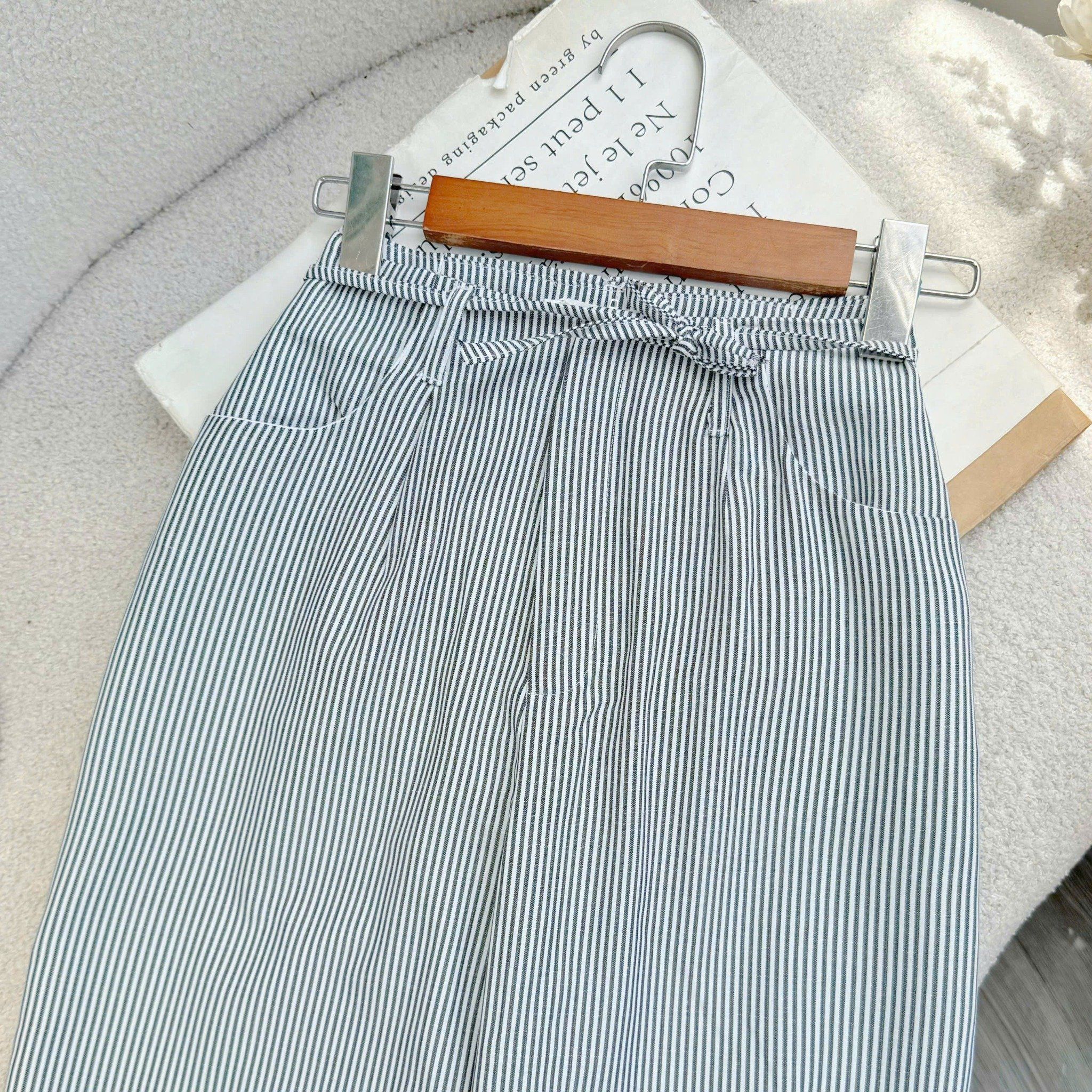 Quần Linen Gân Thiết Kế TuTu Store Phù Hợp Đi Chơi Dành Cho Nữ - Mã QS618