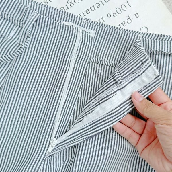 Quần Linen Gân Thiết Kế TuTu Store Phù Hợp Đi Chơi Dành Cho Nữ - Mã QS618
