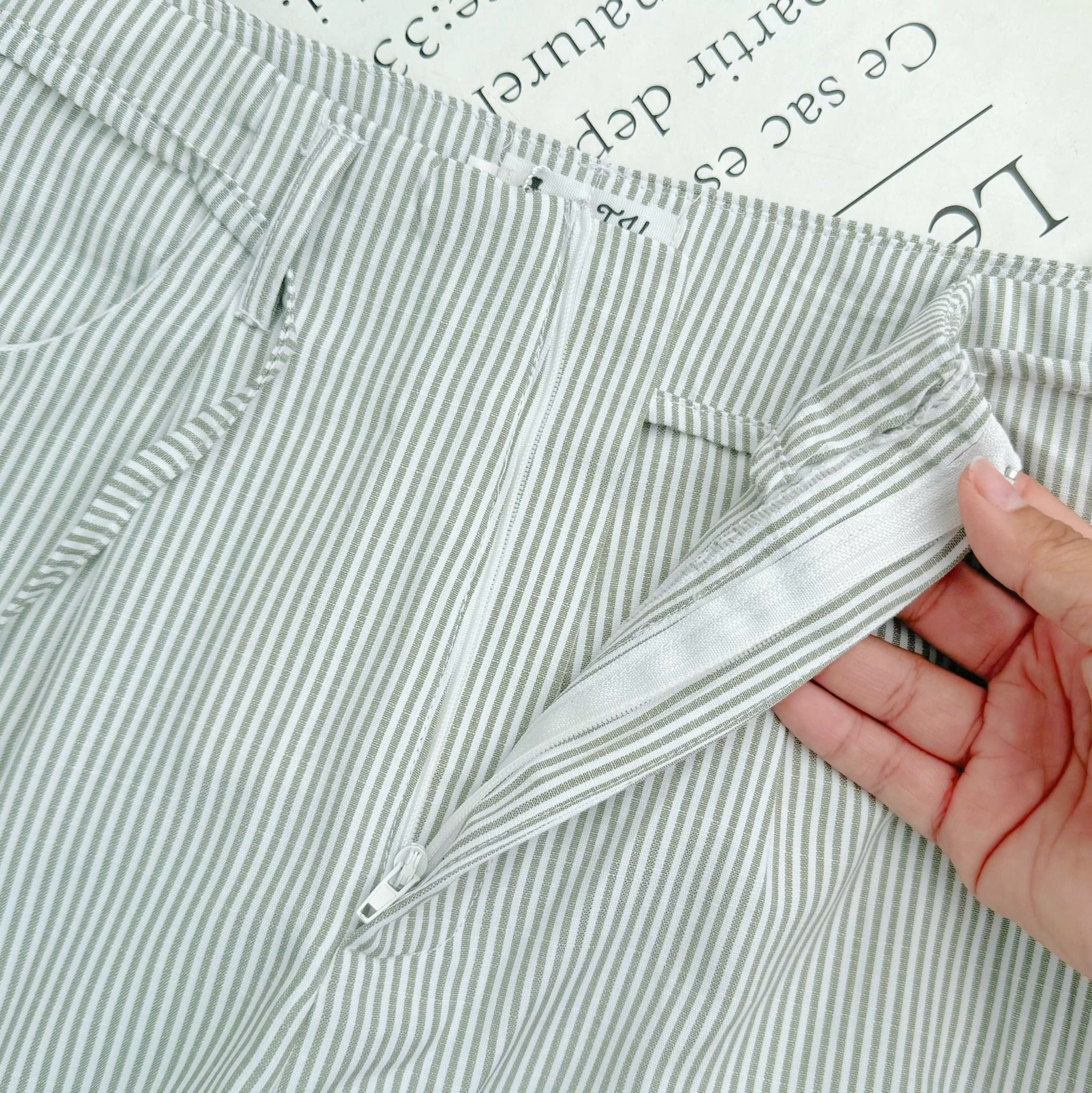 Quần Linen Gân Thiết Kế TuTu Store Phù Hợp Đi Chơi Dành Cho Nữ - Mã QS618