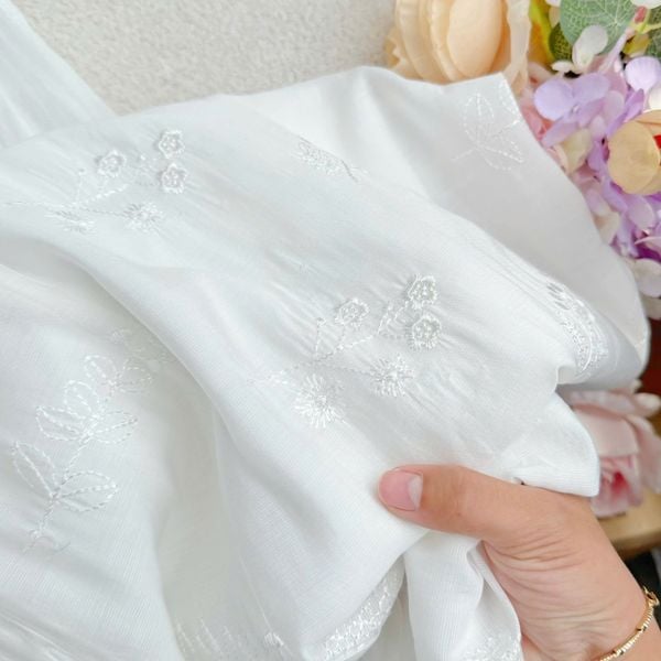 Đầm Tơ Thêu Thiết Kế TuTu Store Phù Hợp Đi Làm Dành Cho Nữ - Mã D1346