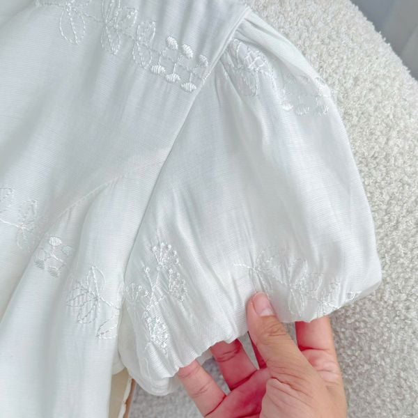 Đầm Tơ Thêu Thiết Kế TuTu Store Phù Hợp Đi Làm Dành Cho Nữ - Mã D1346