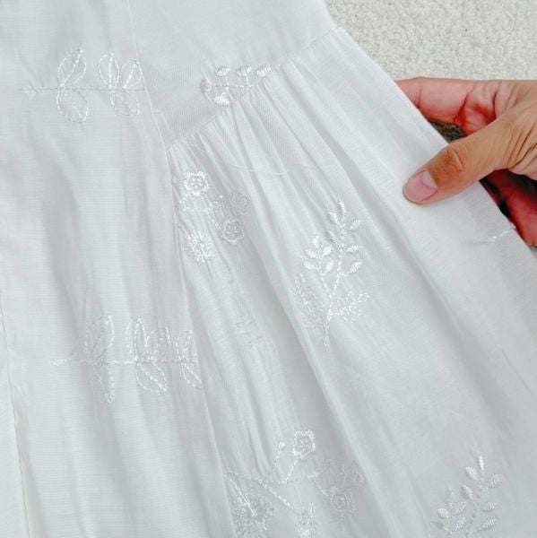 Đầm Tơ Thêu Thiết Kế TuTu Store Phù Hợp Đi Làm Dành Cho Nữ - Mã D1346
