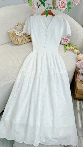 Đầm Kate Thêu Thiết Kế TuTu Store Phù Hợp Đi Chơi Dành Cho Nữ - Mã D1324