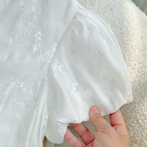 Đầm Tơ Ánh Kim Thêu Thiết Kế TuTu Store Phù Hợp Đi Chơi Dành Cho Nữ - Mã D1352