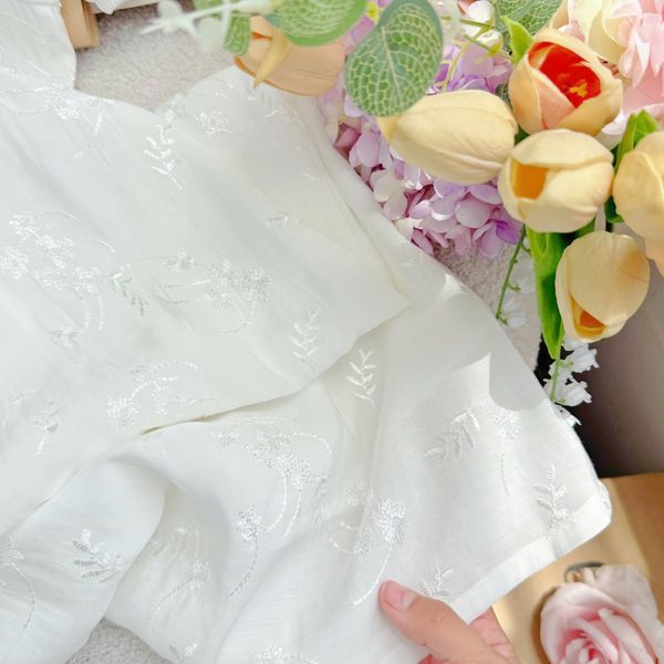 Đầm Tơ Thêu Thiết Kế TuTu Store Phù Hợp Đi Chơi Dành Cho Nữ - Mã D1344